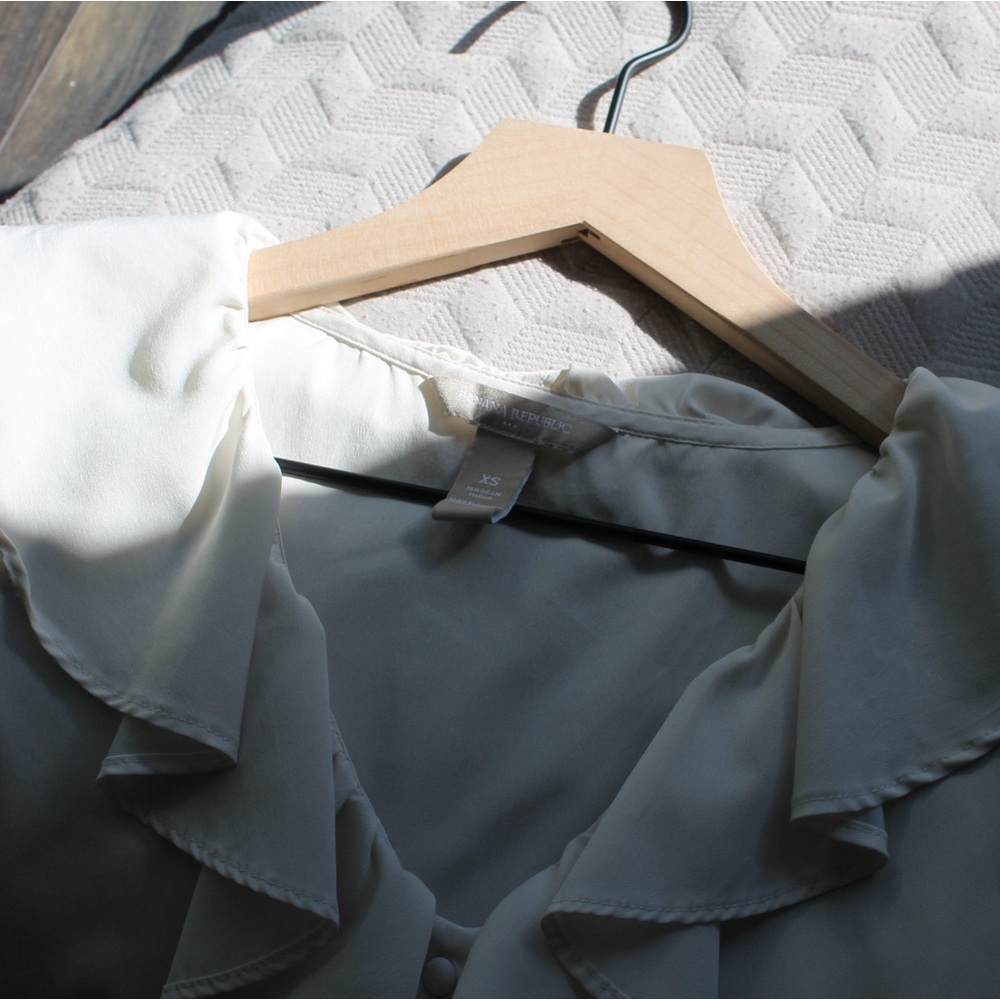 Vintage Cream White Banana Republic Blouse